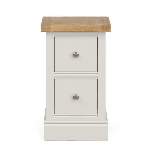 Compton 2 Drawer Slim Bedside Table