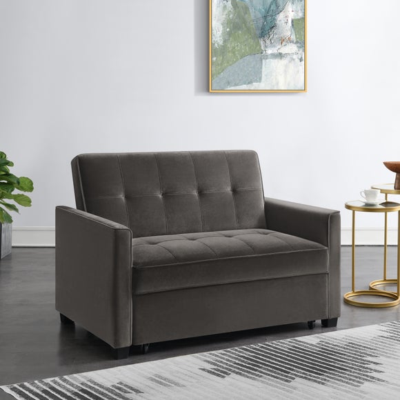 Summer Velvet 2 Seater Sofa Bed