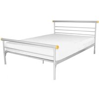 Candela Metal Single Bed In Silver