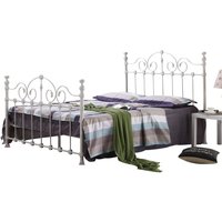 Irvine Metal King Size Bed In White