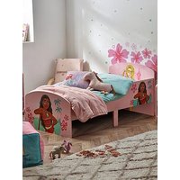 Disney Princess Toddler Bed: Sturdy Engineered Wood Construction, Guarded Sides, Wooden Slats, Fits 140Cm X 70Cm Mattress (Mattress Not Included)