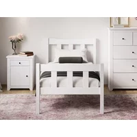 LPD Havana White Wooden Bed Frame - 5ft King Size