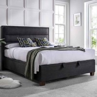 Kahului Fabric Ottoman Storage Super King Size Bed In Pendle Slate