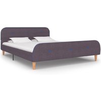 Bellvue Fabric Double Bed In Taupe