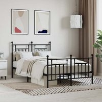 Attica Metal Double Bed In Black