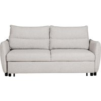 Randolph Fabric Sofa Bed With Black Legs In Light Grey