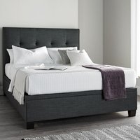 Walker Fabric Ottoman Storage King Size Bed In Slate
