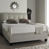 Accord Fabric Ottoman Storage Double Bed In Oatmeal