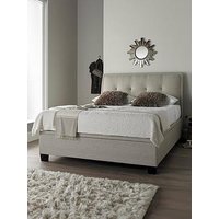 Very Home Livingstone Fabric Ottoman Storage Bed Frame With Airsprung Mattress Options (Buy And Save!) - Slate, Oatmeal - Bed Frame Only