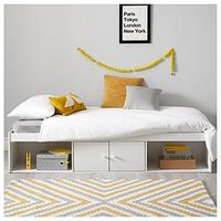 Very Home Alpha Cabin Bed With Storage And Mattress Options (Buy And Save!) - White - Cabin Bed With Premium Mattress