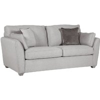 Castro Fabric Sofa Bed With Oak Legs In Light Grey