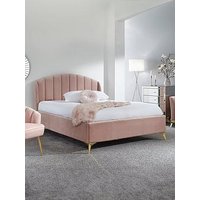 Gfw Pettine End Lift Up Ottoman Storage Bed With Sleepycastle Mattress Options (Buy &Amp; Save!) - Blush Pink - Bedframe + Premium Mattress
