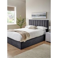 Very Home Nova End Lift Storage Ottoman Up Bed With Mattress Options (Buy &Amp; Save!) - Bed Frame With Microquilt Mattress