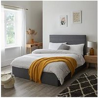 Very Home Lennox Fabric Bed Frame With Mattress Options (Buy And Save!) - Bed Frame With Memory Mattress