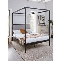 Very Home Hampton 4 Poster Metal Bed Frame With Mattress Options (Buy &Amp; Save!) - Fsc&Reg; Certified - Bed Frame With Microquilt Mattress