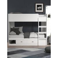 Very Home Atlanta Storage Bunk Bed With Mattress Options (Buy &Amp; Save!) - White - Bunk Bed Only