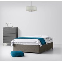 King Size - Divan Bed - With Storage - Dark Grey - Fabric - 5ft - Happy Beds