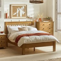 Amsterdam - Super King Size Low Foot End Solid Oak Wooden Bed Frame - 6ft - Happy Beds