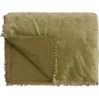 Yard Jaye Cotton Velvet Filled Bedspread - Green - One Size