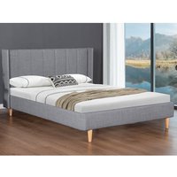 Allegro Fabric Super King Size Bed In Grey
