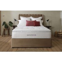 Sleepeezee Graphite Echo 3200 Memory Hybrid Mattress + Premium Divan Bed, Cream, 2 Drawer, Single
