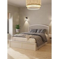 Gfw Madrid Wooden End Lift Up Ottoman Storage Bed With Sleepycastle Mattress Options (Buy &Amp; Save!) - White - Bed Frame Only