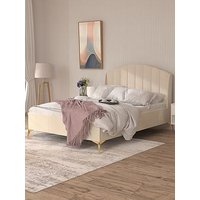 Gfw Pettine End Lift Up Ottoman Storage Bed With Sleepycastle Mattress Options (Buy &Amp; Save!) - Cream - Bed Frame Only