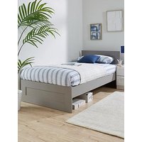 Very Home Taryn Kids Single Bed With Mattress Options (Buy &Amp; Save!) - Grey - Bed Frame With Premium Mattress