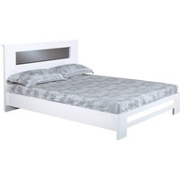Olivia Diamond High Gloss White Queen size Bed